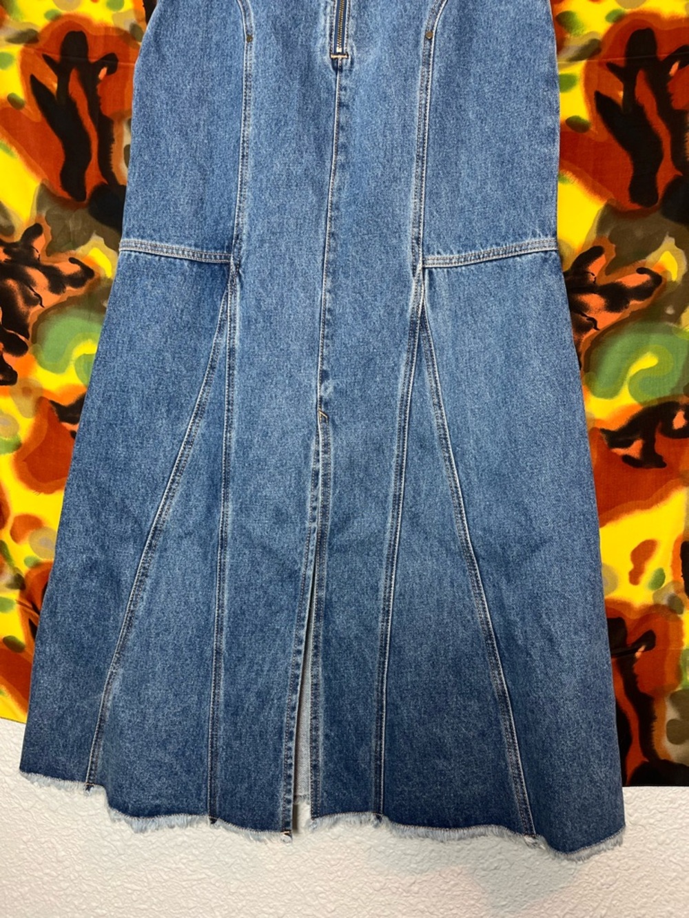 NWT Natural Life Denim Long Skirt Womens Size 2 - Picture 6 of 12
